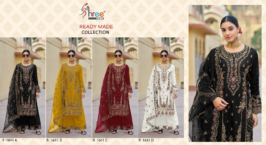 Shree Fabs R-1641 Wholesale Readymade Indian Pakistani Salwar Suits