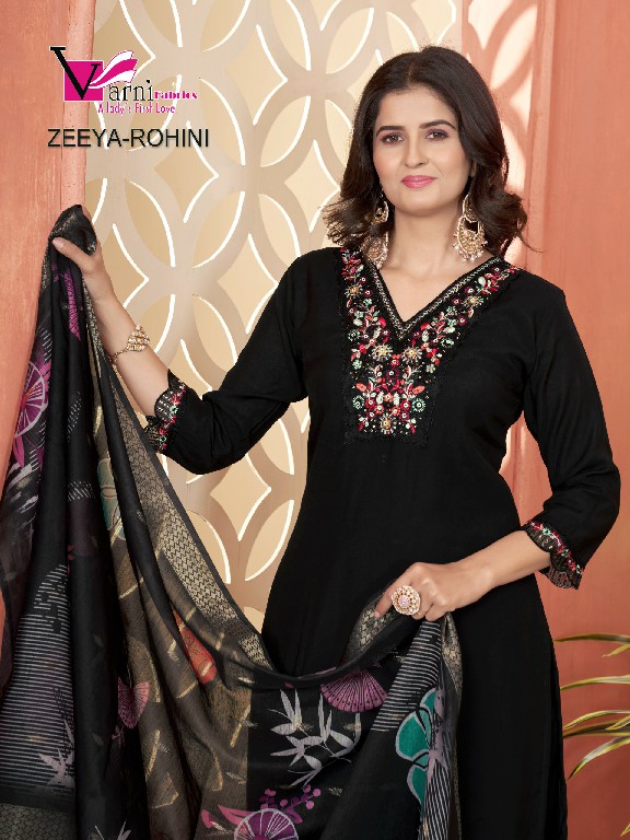 Varni Zeeya Rohini Wholesale Roman Silk Readymade Salwar Suits