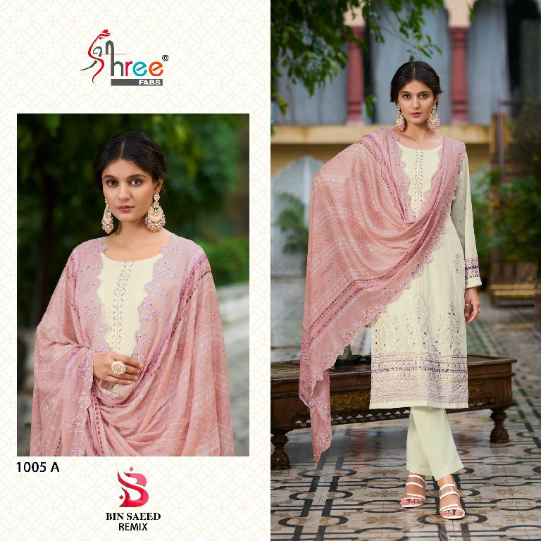 Shree Fabs Bin Saeed Remix Wholesale Indian Pakistani Concept Salwar Suits