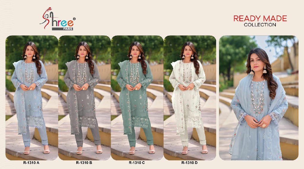 Shree Fabs R-1310 Wholesale Readymade Indian Pakistani Concept Salwar Suits