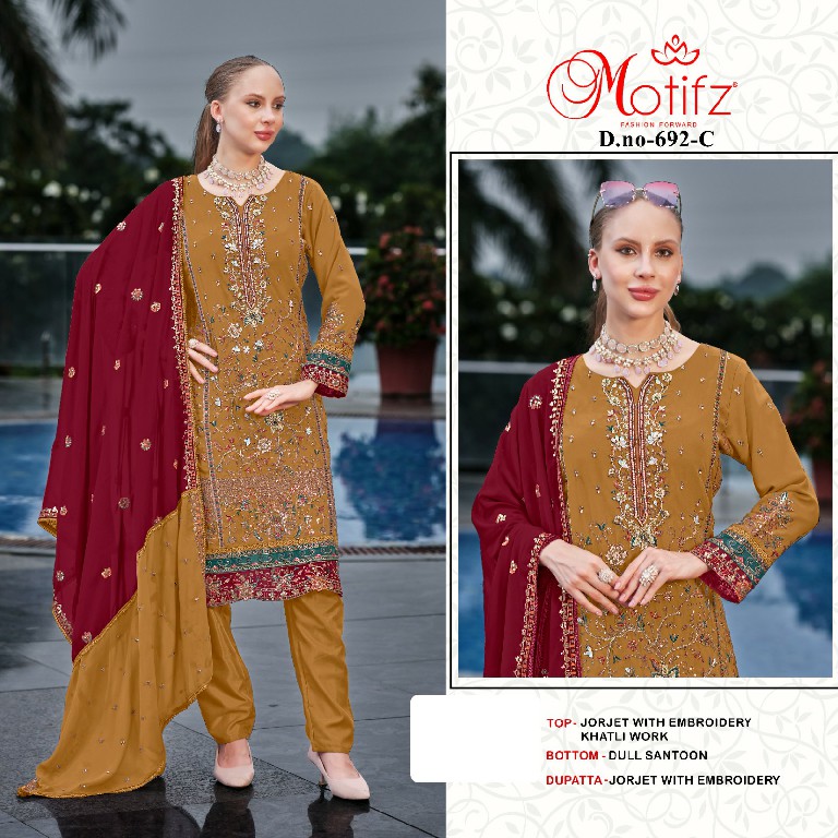 Motifz D.no 692 Wholesale Indian Pakistani Concept Salwar Suits