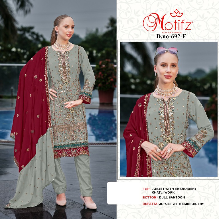 Motifz D.no 692 Wholesale Indian Pakistani Concept Salwar Suits