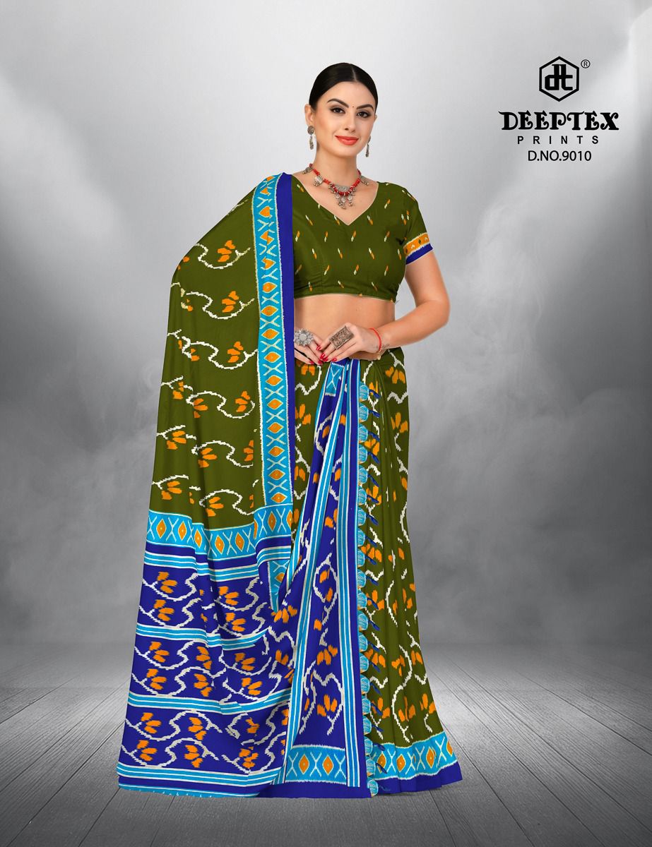 Deeptex Ikkat Special Vol-9 Wholesale Pure Cotton Printed Sarees