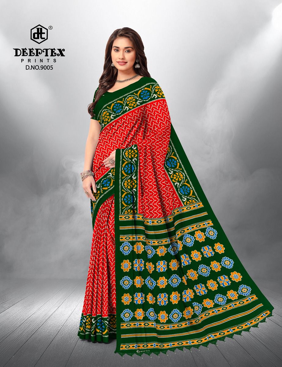 Deeptex Ikkat Special Vol-9 Wholesale Pure Cotton Printed Sarees