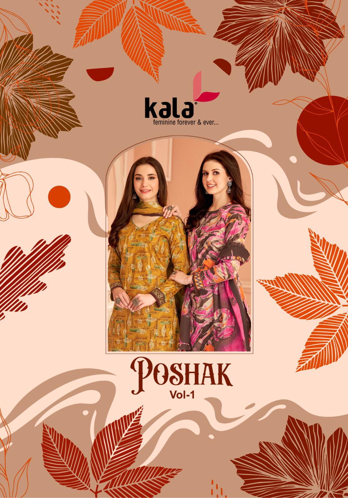 Kala By Tarika Poshak Vol-1 Wholesale Pure Cotton Printed Dress Material