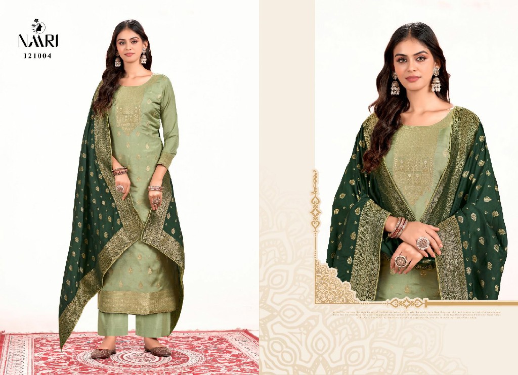 simar by naari muslin jacquard unstitch designer salwar suit sets