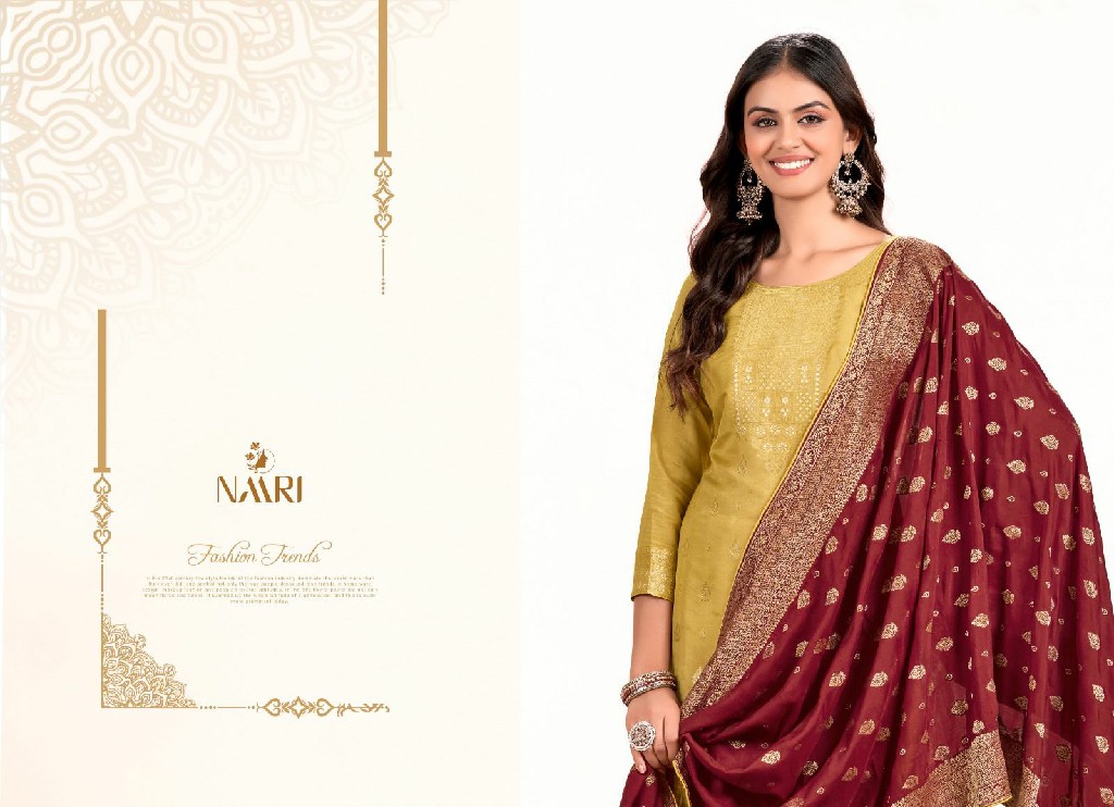 simar by naari muslin jacquard unstitch designer salwar suit sets