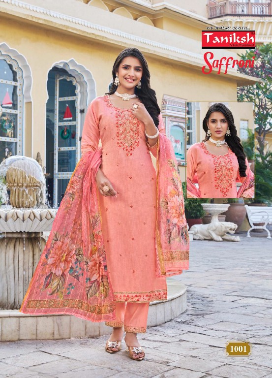 taniksh launch saffroni vol 1 full stitch vertical hit design modern salwar kameez