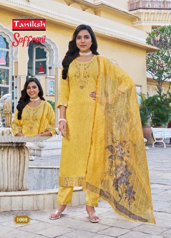 taniksh launch saffroni vol 1 full stitch vertical hit design modern salwar kameez