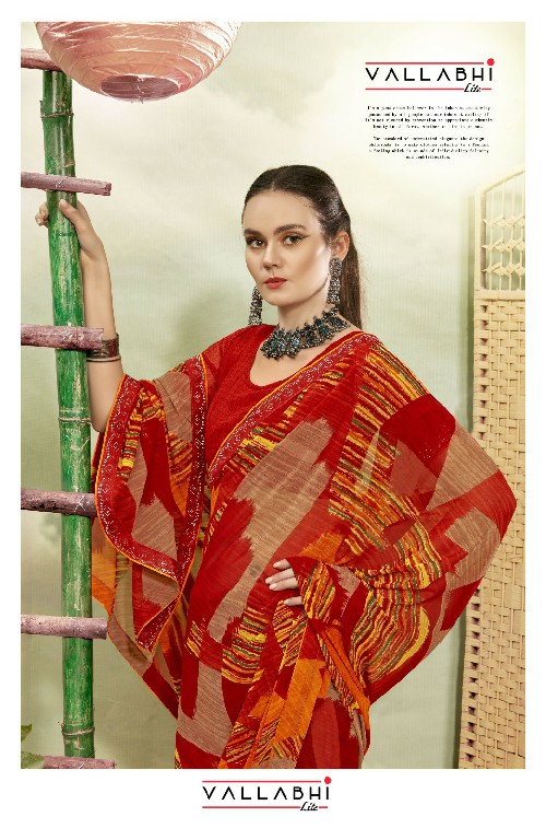 Vallabhi Anila Wholesale Fancy Swaroski Work Ethnic Sarees