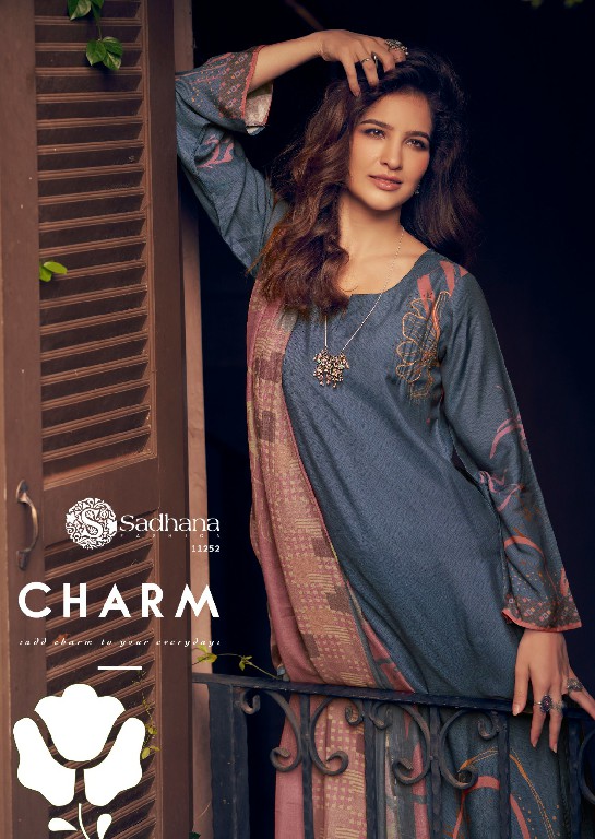 Sadhana Zariya Wholesale Pure Muslin Silk With Embroidery Work Salwar Suits