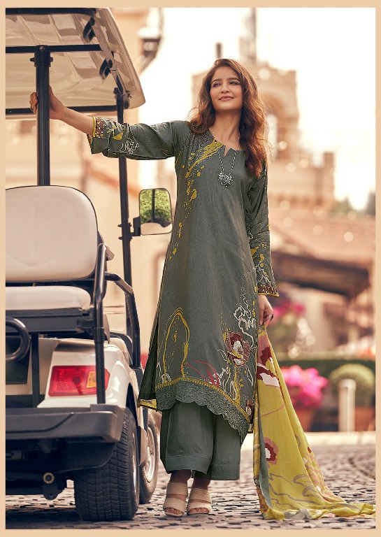 Sadhana Zariya Wholesale Pure Muslin Silk With Embroidery Work Salwar Suits