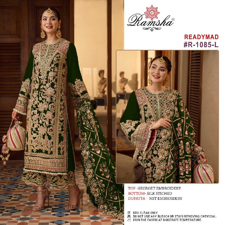 Ramsha R-1085 Wholesale Readymade Indian Pakistani Concept Salwar Suits