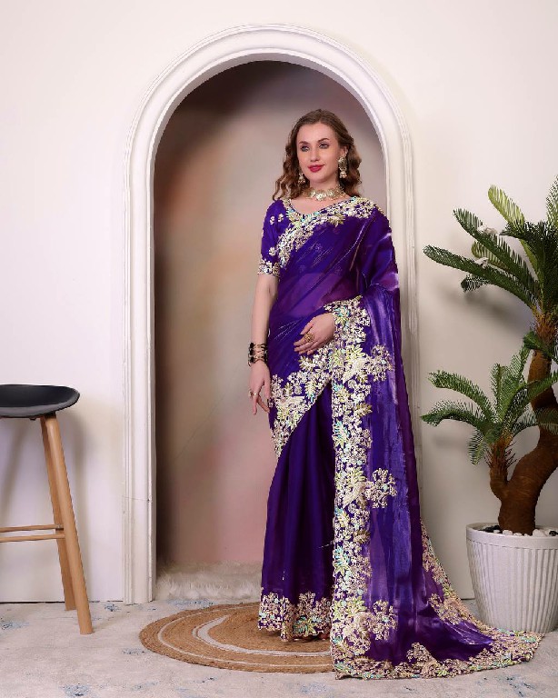 BT-1260 Wholesale Pure Soft Jimmy Choo Fabrics Designer Sarees