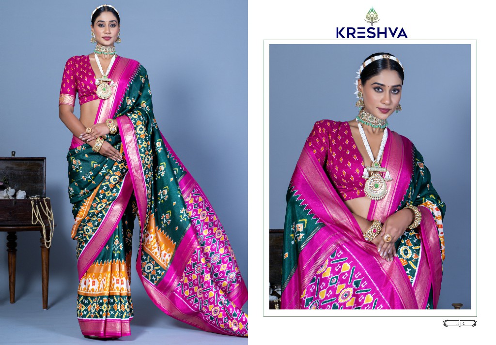 Kreshva Nandi All Time Hit Wholesale Super PV Silk Ethnic Sarees