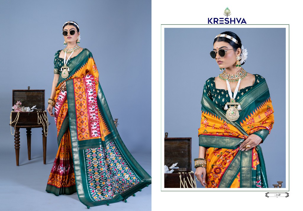 Kreshva Nandi All Time Hit Wholesale Super PV Silk Ethnic Sarees