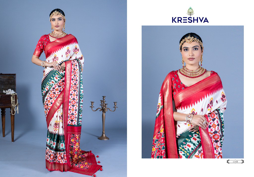 Kreshva Nandi All Time Hit Wholesale Super PV Silk Ethnic Sarees