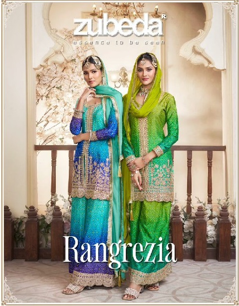 Zubeda Rangrezia Wholesale Readymade Designer Salwar Suits