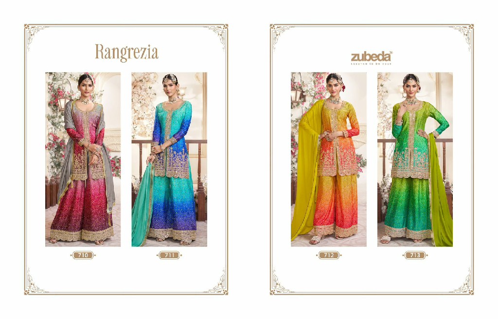 Zubeda Rangrezia Wholesale Readymade Designer Salwar Suits