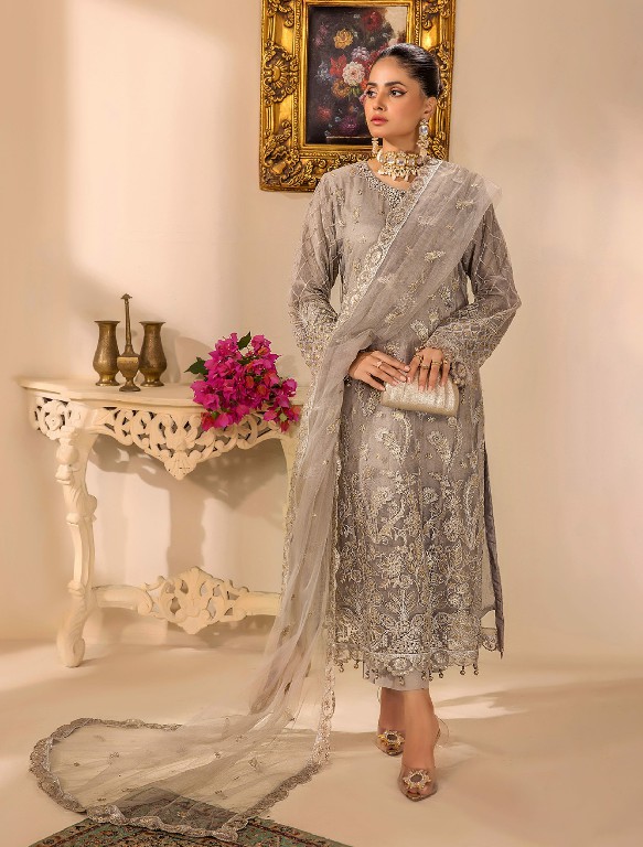 ZA Clothes Chantelle Embroidered Semi Stitched Pakistani Suits