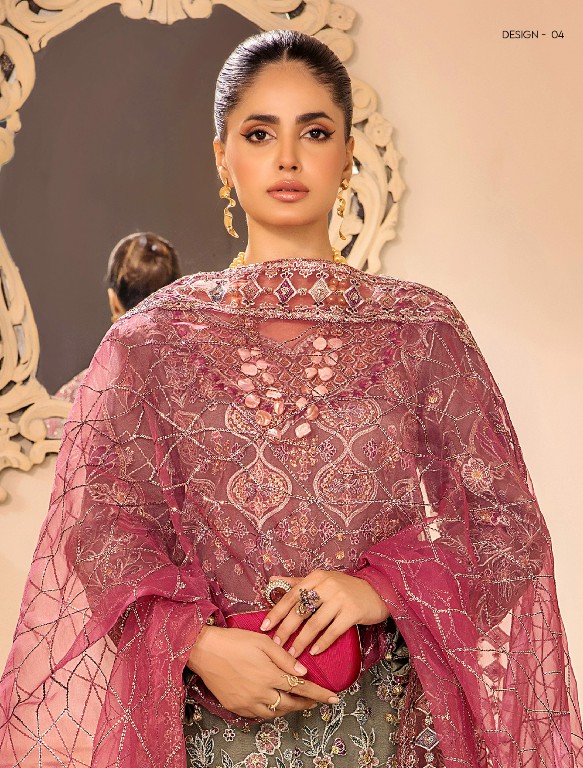 ZA Clothes Chantelle Embroidered Semi Stitched Pakistani Suits