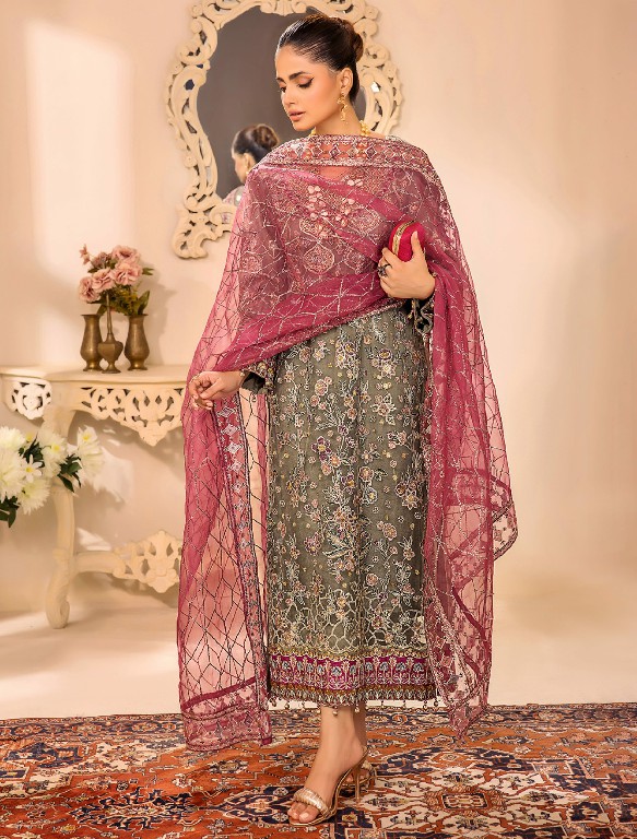 ZA Clothes Chantelle Embroidered Semi Stitched Pakistani Suits