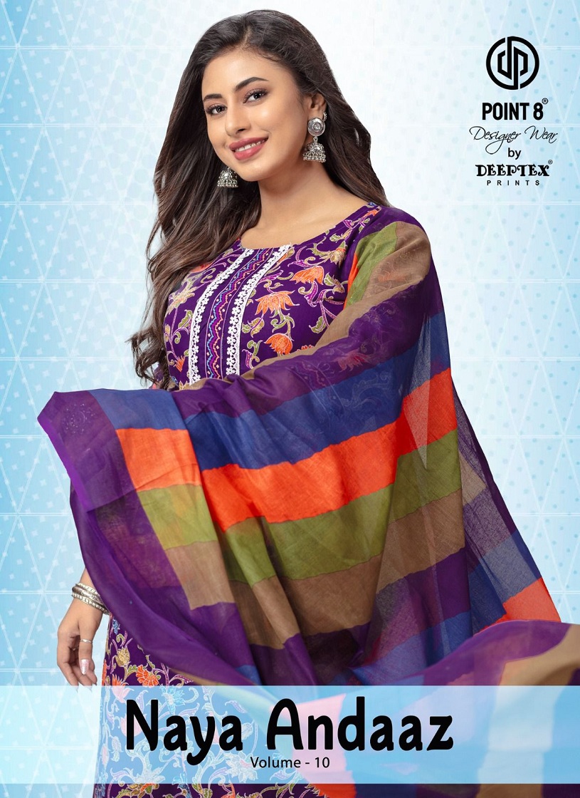 Deeptex Naya Andaaz Vol-10 Wholesale Pure Cotton Readymade Dress