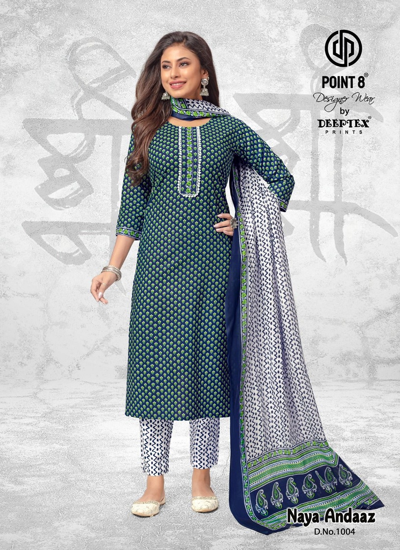 Deeptex Naya Andaaz Vol-10 Wholesale Pure Cotton Readymade Dress