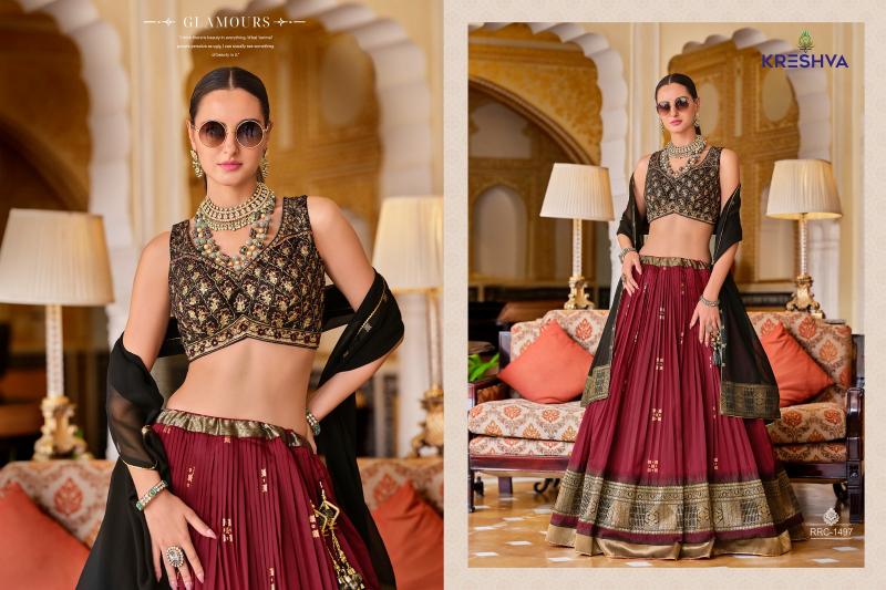 raghavi by kreshva full stitch silk fashionable lehengas for every occasion