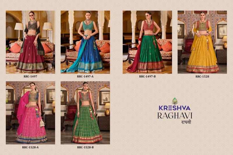 raghavi by kreshva full stitch silk fashionable lehengas for every occasion