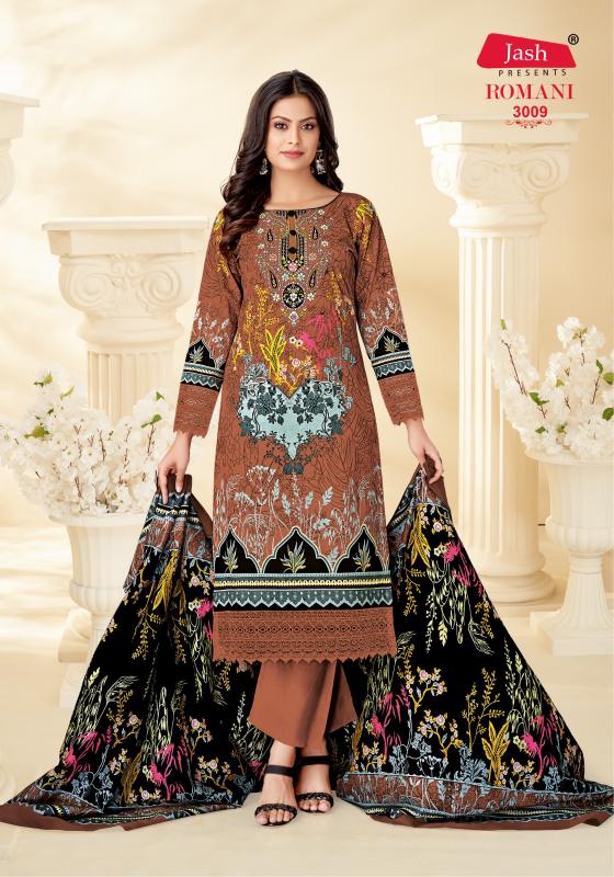 Jash Romani Vol-3 Wholesale Cotton Dupatta Cotton Dress Material