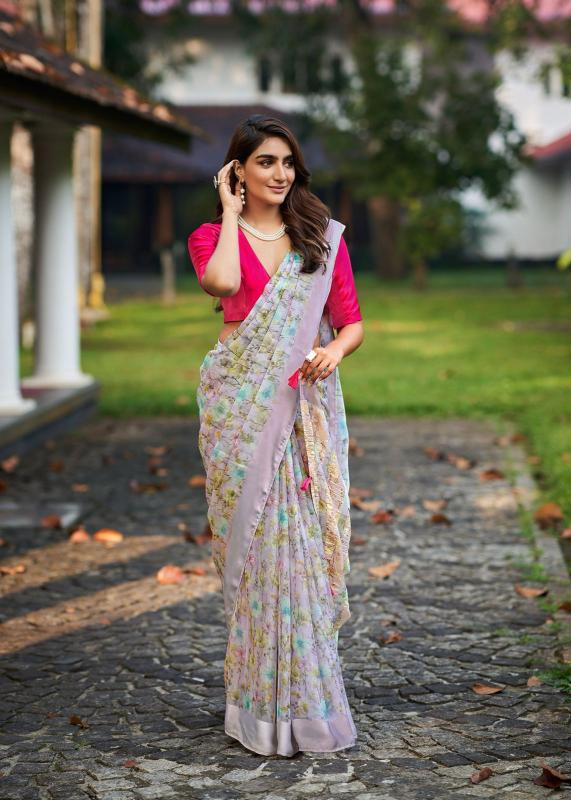 sanskar tex prints resham chiffon satin patta luxurious sarees for women