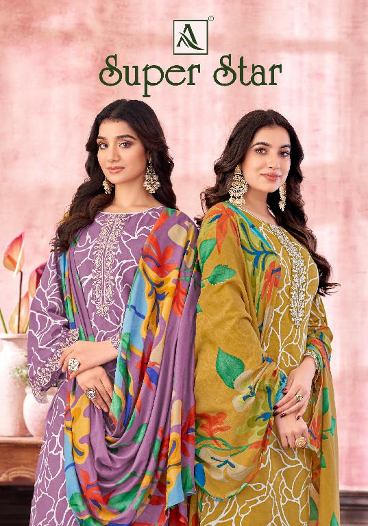 alok launch super star cambric trendy design pakistani 3pcs suits for ladies