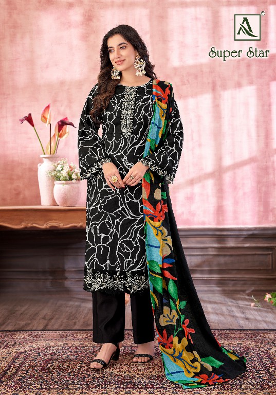 alok launch super star cambric trendy design pakistani 3pcs suits for ladies