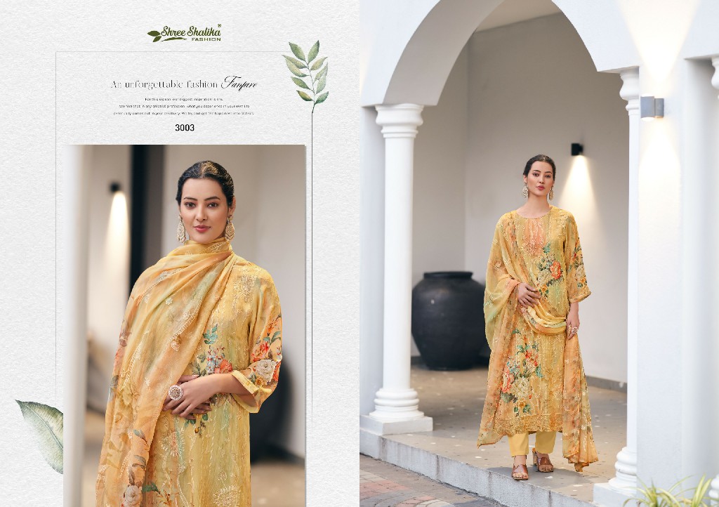 shree shalika sabyasachi vol 3 georgette print fashionable suit material for women