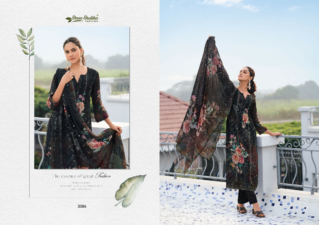 shree shalika sabyasachi vol 3 georgette print fashionable suit material for women