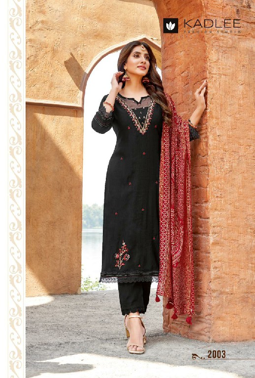 kadlee launch sahiyar readymade viscose weaving pattern 3pcs dress