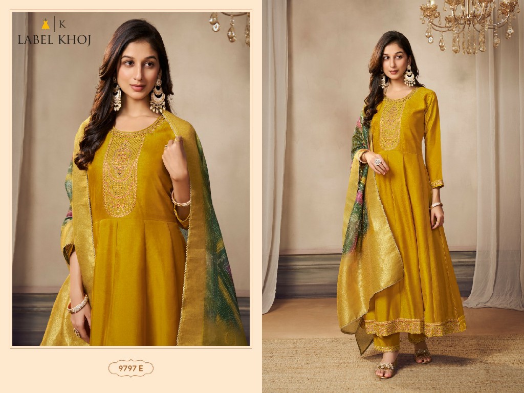 Label Khoj D.no 9797A To 9797H Wholesale Readymade Salwar Suits Combo