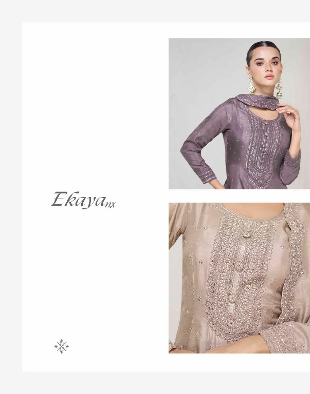 Aashirwad Ekaya NX Wholesale Premium Silk Gown With Dupatta