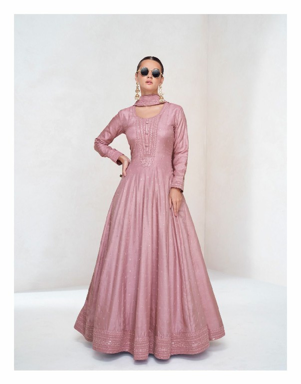 Aashirwad Ekaya NX Wholesale Premium Silk Gown With Dupatta