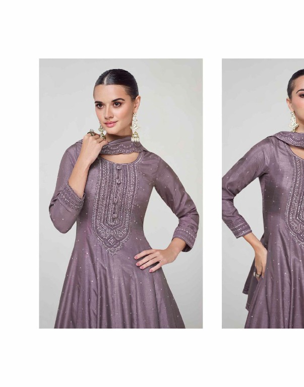 Aashirwad Ekaya NX Wholesale Premium Silk Gown With Dupatta