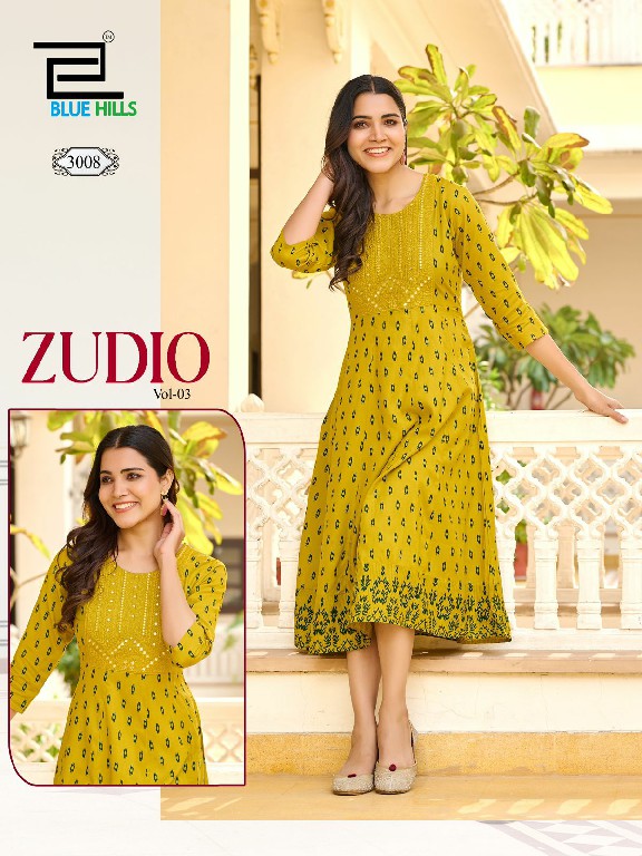 Blue Hills Zudio Vol-3 Wholesale Anarkali Concept Ethnic Kurtis