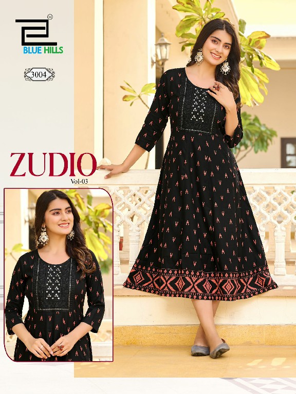 Blue Hills Zudio Vol-3 Wholesale Anarkali Concept Ethnic Kurtis