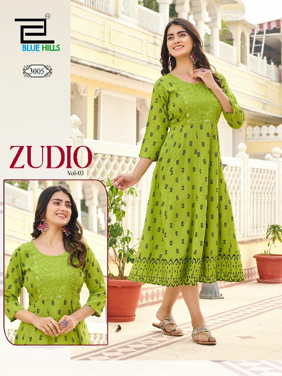 Blue Hills Zudio Vol-3 Wholesale Anarkali Concept Ethnic Kurtis