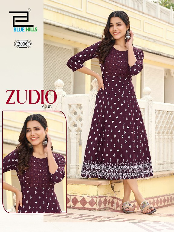 Blue Hills Zudio Vol-3 Wholesale Anarkali Concept Ethnic Kurtis