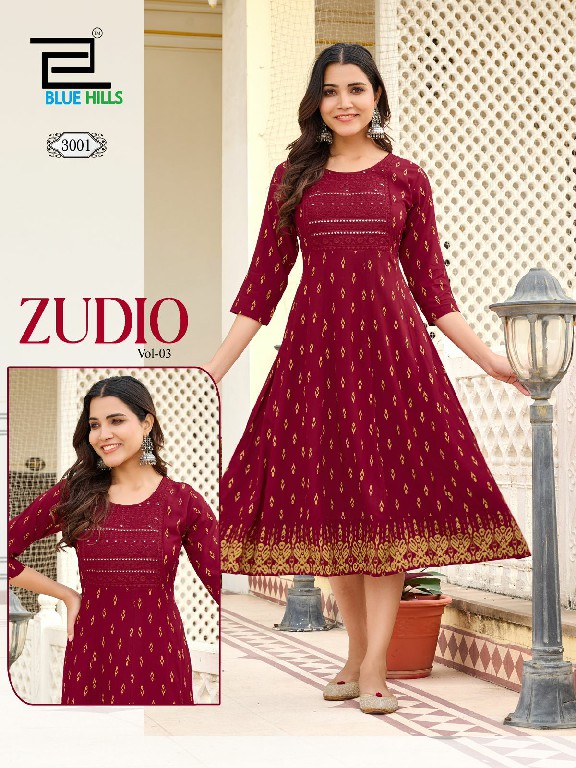 Blue Hills Zudio Vol-3 Wholesale Anarkali Concept Ethnic Kurtis