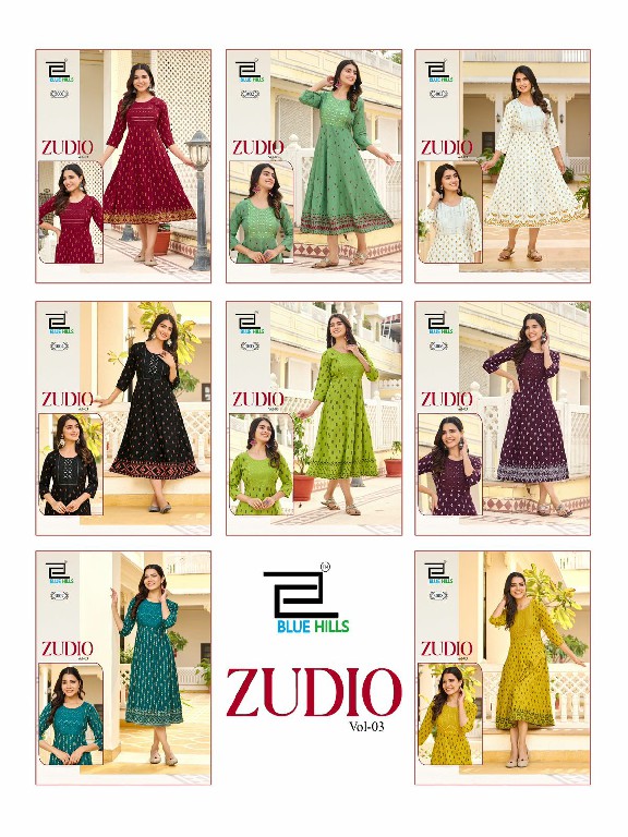 Blue Hills Zudio Vol-3 Wholesale Anarkali Concept Ethnic Kurtis