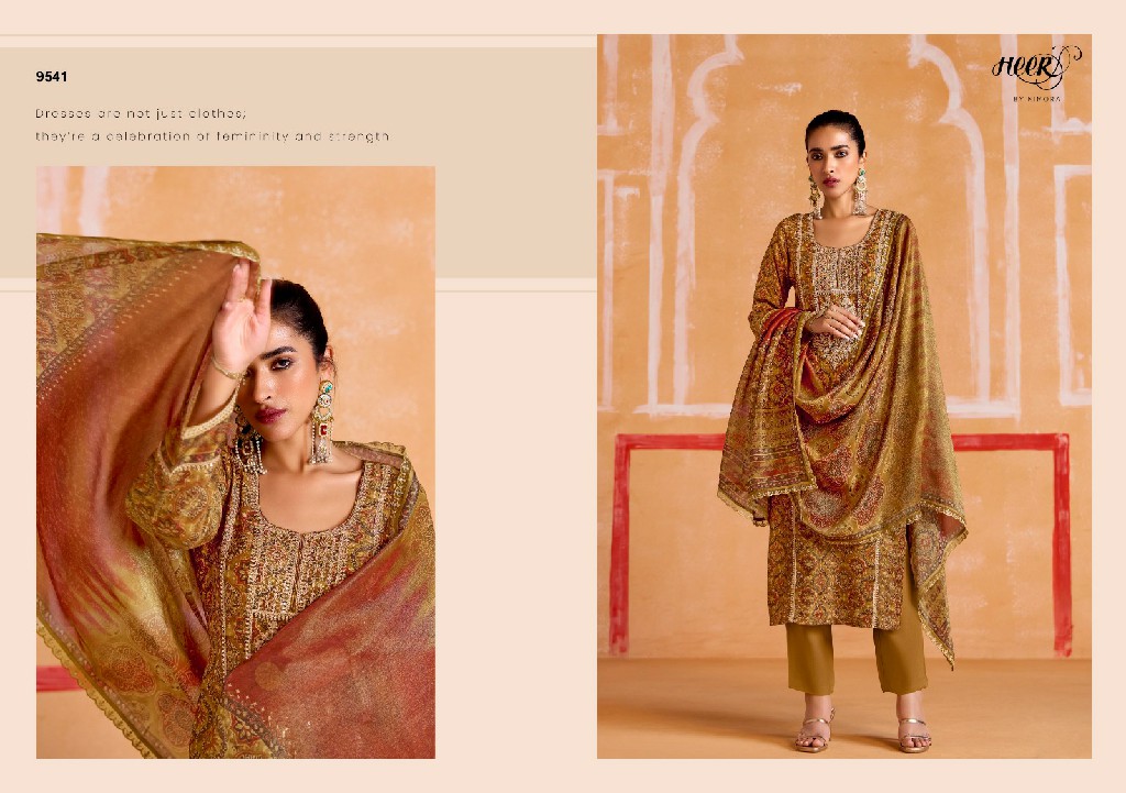 Kimora Heer Nayaab Vol-198 Wholesale Pure Muslin Soft Banarasi Zari Salwar Kameez