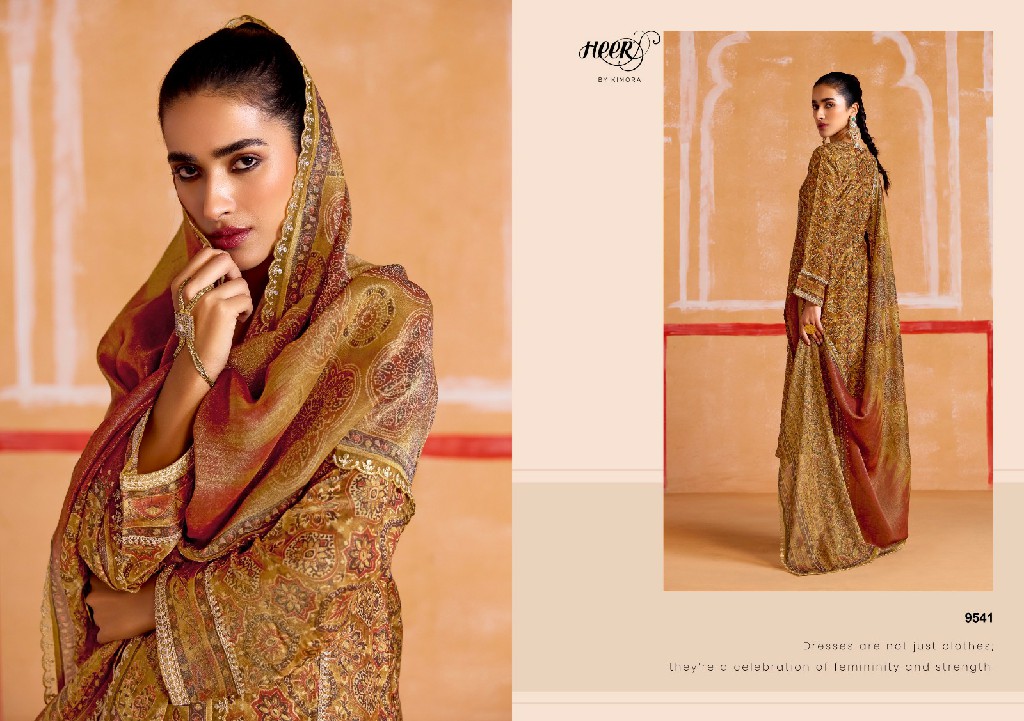 Kimora Heer Nayaab Vol-198 Wholesale Pure Muslin Soft Banarasi Zari Salwar Kameez