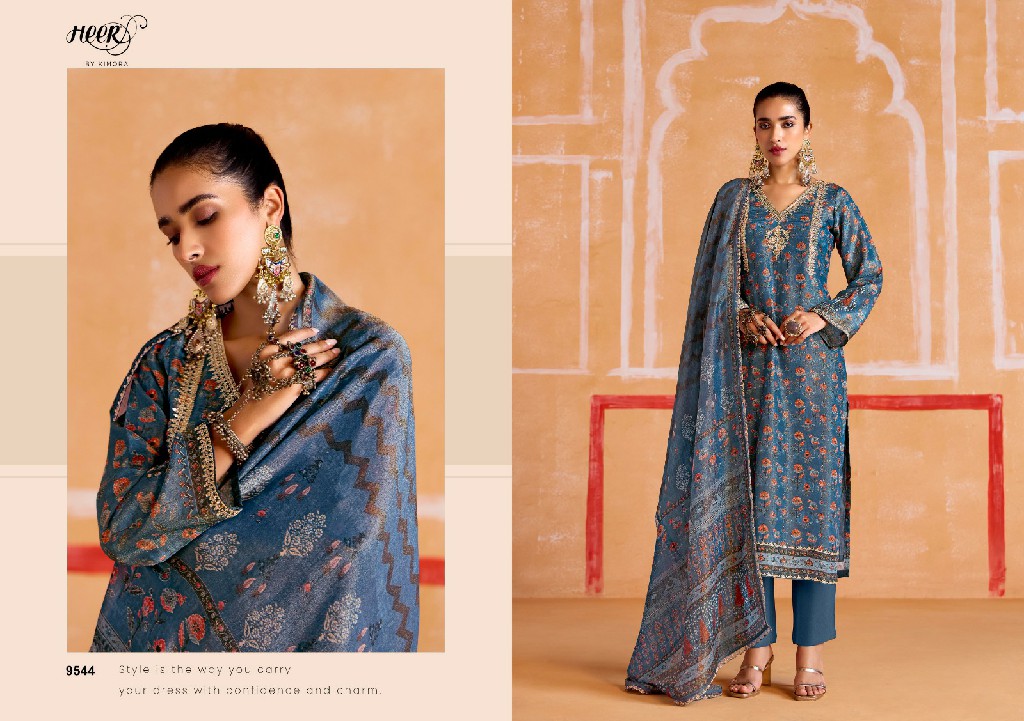 Kimora Heer Nayaab Vol-198 Wholesale Pure Muslin Soft Banarasi Zari Salwar Kameez